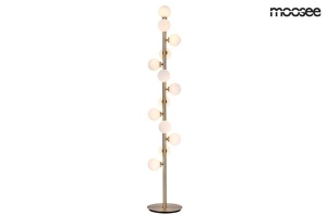 LAMPADAR COSMO, DIN METAL SI STICLA, AURIU/ALB, B2