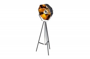 LAMPADAR DEOSEBIT 160CM, STUDIO, COD 40779, NEGRU/AURIU, DESIGN MODERN - Img 6