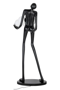 LAMPADAR EXCLUSIVIST 180CM, HUMAN PREMIUM, FIBRA DE STICLA SI ABAJUR DE STICLA - Img 3