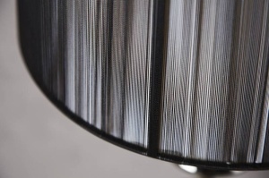 LAMPADAR, LUCIE NEGRU, 160CM, DIN METAL SI TEXTIL, COD 20512 - Img 5