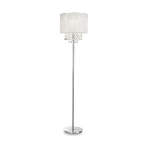 LAMPADAR OPERA PT1, ALB/CROM, DIN METAL, STIL MODERN