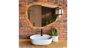 LAVOAR REA AURA, ALB, 50,5 CM, DIN CERAMICA, CALITATE SUPERIOARA - Img 4