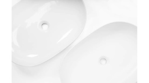 LAVOAR REA CLEO, 60,5 CM, ALB MAT, DIN CERAMICA, CALITATE SUPERIOARA - Img 3