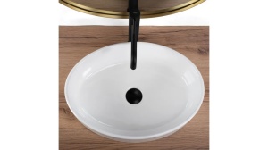LAVOAR REA FONDA, ALB, 50 CM, DIN CERAMICA, CALITATE SUPERIOARA - Img 4