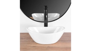 LAVOAR REA KATE, ALB, 36,5 CM, DIN CERAMICA, CALITATE SUPERIOARA - Img 2