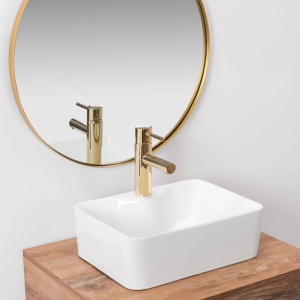 LAVOAR REA KELLY MINI, ALB, 41 CM, DIN CERAMICA, CALITATE SUPERIOARA