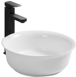 LAVOAR REA NORA, ALB, 45 CM, MONTAJ PE BLAT, DIN CERAMICA, CALITATE SUPERIOARA, REA
