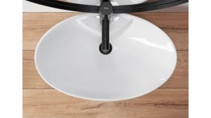 LAVOAR REA ROSA 2, ALB, 58,5 CM, DIN CERAMICA, CALITATE SUPERIOARA - Img 4