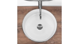 LAVOAR REA SAMI, 36 CM, ALB/CROM PERIAT, DIN CERAMICA, CALITATE SUPERIOARA - Img 4