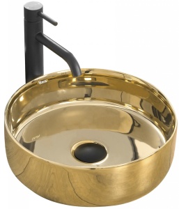 LAVOAR REA SAMI, GOLD, 36CM, AURIU, MONTAJ PE BLAT, DIN CERAMICA, CALITATE SUPERIOARA, REA