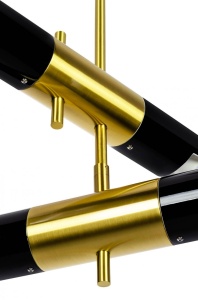 LUSTRA APOLLO 2, NEGRU/AURIU, CONFECTIONATA DIN METAL, STIL MODERN - Img 3
