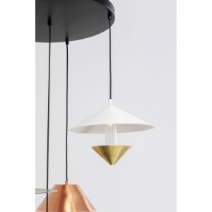 LUSTRA CAPPELLI 50, CONFECTIONATA DIN OTEL, STIL MODERN - Img 3