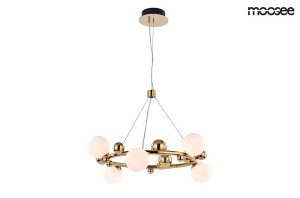 LUSTRA CU LED-URI,VALENTINO S, AURIU, DIN METAL SI STICLA, STIL MODERN, B2
