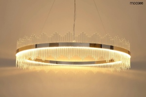 LUSTRA FLORENS 120GOLD, CONFECTIONATA DIN STICLA SI METAL, STIL MODERN