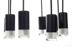 LUSTRA FLUSSO 8,NEAGRA, CONFECTIONATA DIN METAL, STIL MODERN - Img 2