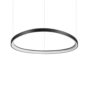 LUSTRA GEMINI SP D081, 81CM, NEGRU, DIN METAL SI POLICARBONAT, STIL MODERN
