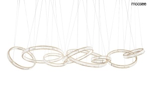 LUSTRA LIBERTY LINE 8 GOLD, CONFECTIONATA DIN STICLA SI METAL, STIL MODERN