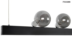 LUSTRA LINEAL NEAGRA, CONFECTIONATA DIN OTEL INOXIDABIL, ACRIL SI STICLA, STIL MODERN - Img 2
