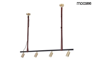 LUSTRA LUPE LEVEL, AURIE, DIN ALUMINIU, METAL SI PIELE, STIL MODERN, B2