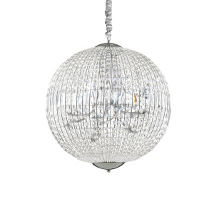 LUSTRA LUXOR SP12, CROM, DIN CRISTAL, STIL MODERN