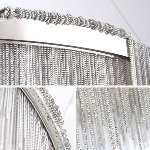LUSTRA MODERNA, CHAIN ,APP890-CP , METAL SI LED