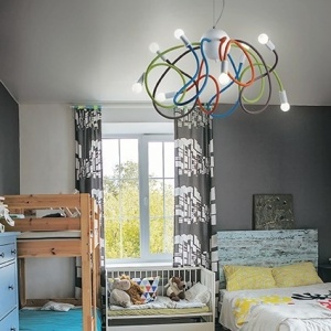 LUSTRA MULTIFLEX SP8, MULTICOLOR, DIN METAL, STIL MODERN - Img 2