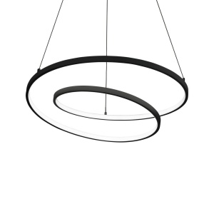 LUSTRA OZ SP D80, 80CM, NEGRU, DIN METAL, STIL MODERN