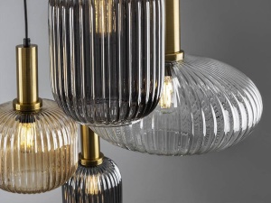 LUSTRA/PLAFONIERA NORMA 56CM, METAL SI STICLA, STIL MODERN SCHULLER - Img 3