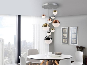 LUSTRA SPHERE 793091B, CU POSIBILITATE DE CONECTARE LA BLUETOOTH, DIN METAL SI POLICARBONAT, STIL MODERN SCHULLER - Img 2