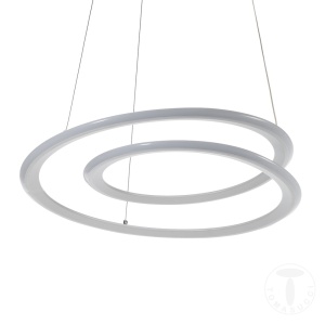 LUSTRA SUSPENDATA LED, SPIRAL, METAL SI LED, ARTIM GROUP SELECTION