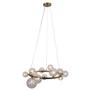 LUSTRA YOSIE, HL-0148, CONFECTIONATA DIN METAL SI STICLA, STIL MODERN