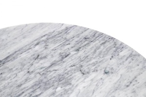 MASA ALBA TULIP MARBLE 120 CARRARA, IMITATIE MARMURA STIL MODERN - Img 2