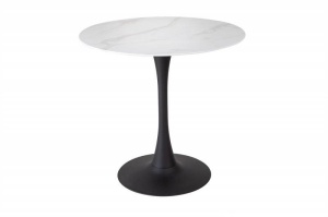 MASA BISTRO, LYON 80CM, DIN STICLA CU ASPECT MARMURA