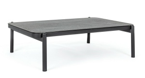 MASA DE GRADINA/TERASA FLORENCIA, GRI GRAFIT, CONFECTIONATA DIN ALUMINIU, STIL MODERN MINIMALIST