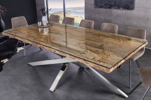 MASA DE LIVING, DIN LEMN TEC SI METAL 220CM, BARRACUDA, REALIZATA MANUAL, ARTIM GROUP SELECTION