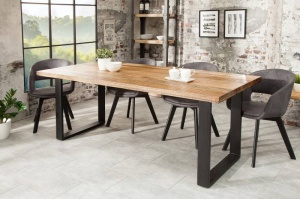 MASA DE SUFRAGERIE 180CM, IRON CRAFT, DIN LEMN MASIV MANGO SI CADRUL DIN METAL, ARTIM GROUP SELECTION