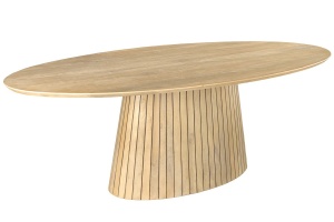 MASA DE SUFRAGERIE OVALA, ART DECO 220CM, LEMN DE MANGO, ARTIM GROUP SELECTION - Img 3