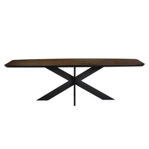 MASA DINING BONVOY, 260 CM, MARO/NEGRU, DIN FURNIR DE STEJAR SI METAL, RICHMOND INTERIORS - Img 2