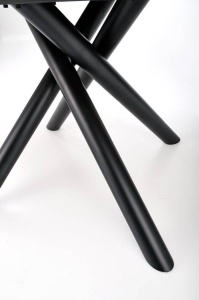 MASA DINING EXTENSIBILA DERRICK, STEJAR/NEGRU, 160/200 CM, BLAT DIN MDF SI PICIOARE DIN METAL, STIL MODERN - Img 8