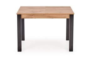 MASA DINING EXTENSIBILA GINO, STEJAR WOTAN/NEGRU, 100/135 CM, BLAT DIN PAL MELAMINAT, STIL VINTAGE - Img 6