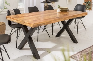 MASA DINING, IRON CRAFT 160CM, LEMN MASIV DE MANGO SI METAL, ARTIM GROUP SELECTION