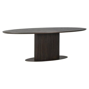 MASA DINING OVALA LUXOR, 300 CM, MARO, DIN FURNIR DE STEJAR SI METAL, RICHMOND INTERIORS