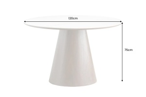 MASA DINING ROTUNDA, UNIQUE, 120CM, LEMN FURNIRUIT SI CERAMICA, ARTIM GROUP SELECTION - Img 3