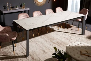 MASA EXTENSIBILA 180/240CM, MODEL X7, CERAMICA/STICLA, ASPECT MARMURA, ARTIM GROUP SELECTION