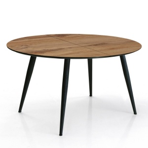 MASA EXTENSIBILA LIVING 110/150CM, VALDI, DIN METAL SI MDF, DESIGN MODERN