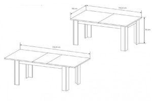 MASA EXTENSIBILA XELO STEJAR AURIU DESIGN SCANDINAV LSK - Img 2