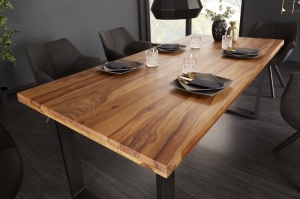 MASA LIVING 140CM, IRON CRAFT, DIN LEMN MASIV, COD 39868, STIL MODERN