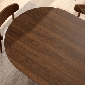 MASA OVALA 200CM, ARTIM MEBLE, REALIZATA DIN MDF, CULOARE NUC, STIL MODERN - Img 4