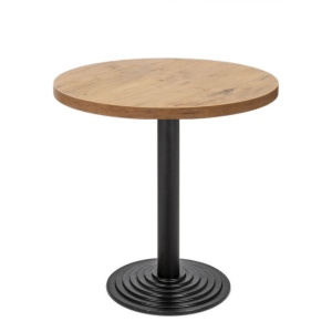 MASA PENTRU CAFENEA, 68 CM, STEJAR LANCELOT/NEGRU, DIN PAL LAMINAT SI OTEL, ARTIM GROUP SELECTION - Img 4