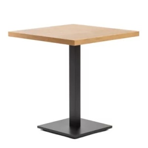 MASA PENTRU CAFENEA, 80x80 CM, STEJAR LANCELOT/NEGRU, DIN PAL LAMINAT SI OTEL, ARTIM GROUP SELECTION